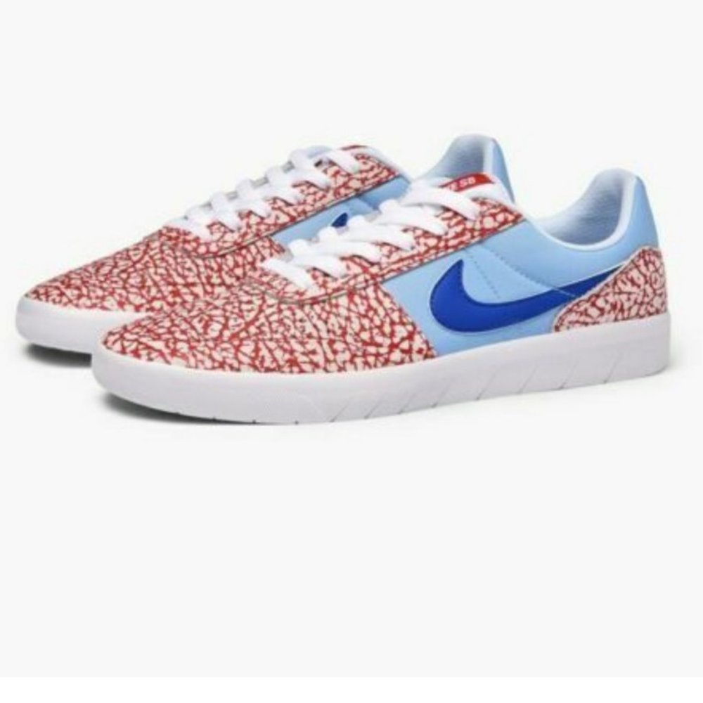 Nike SB Team Classic Trainers in "white/red elephant print" MENS size US 9